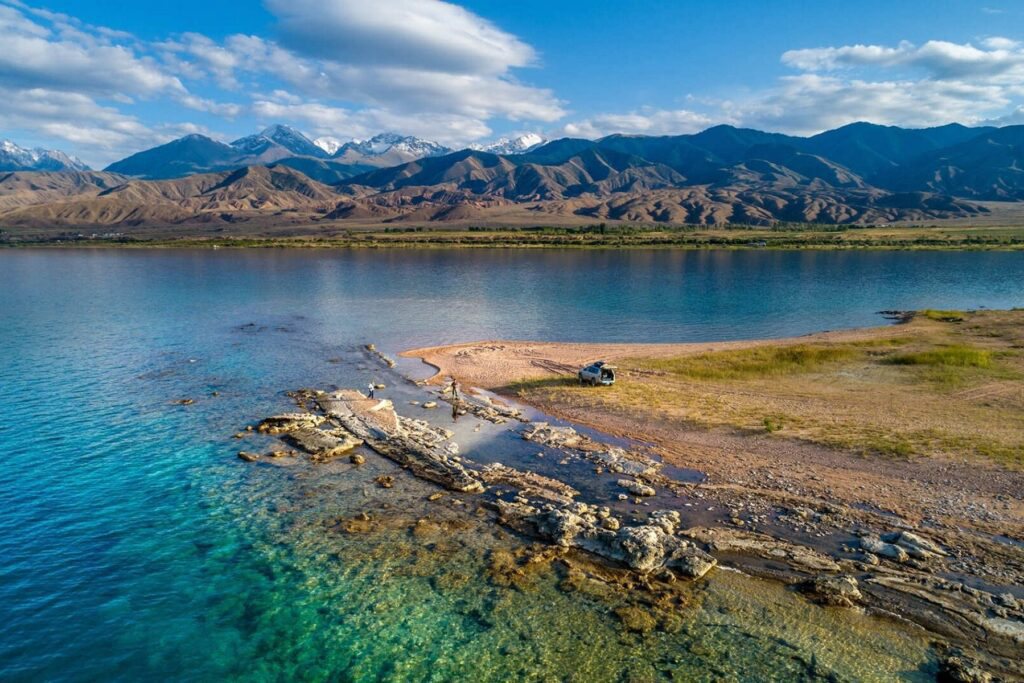 The shore of Issyk-Kul