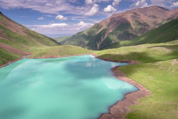 The lake from above